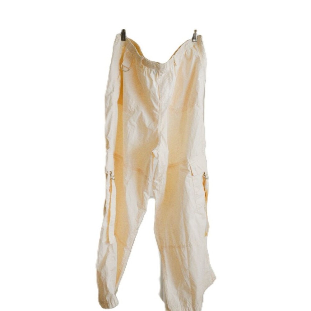 Wild Fable Cargo Pants Womens XXL Off White Cotton D-Ring Utility Gorpcore